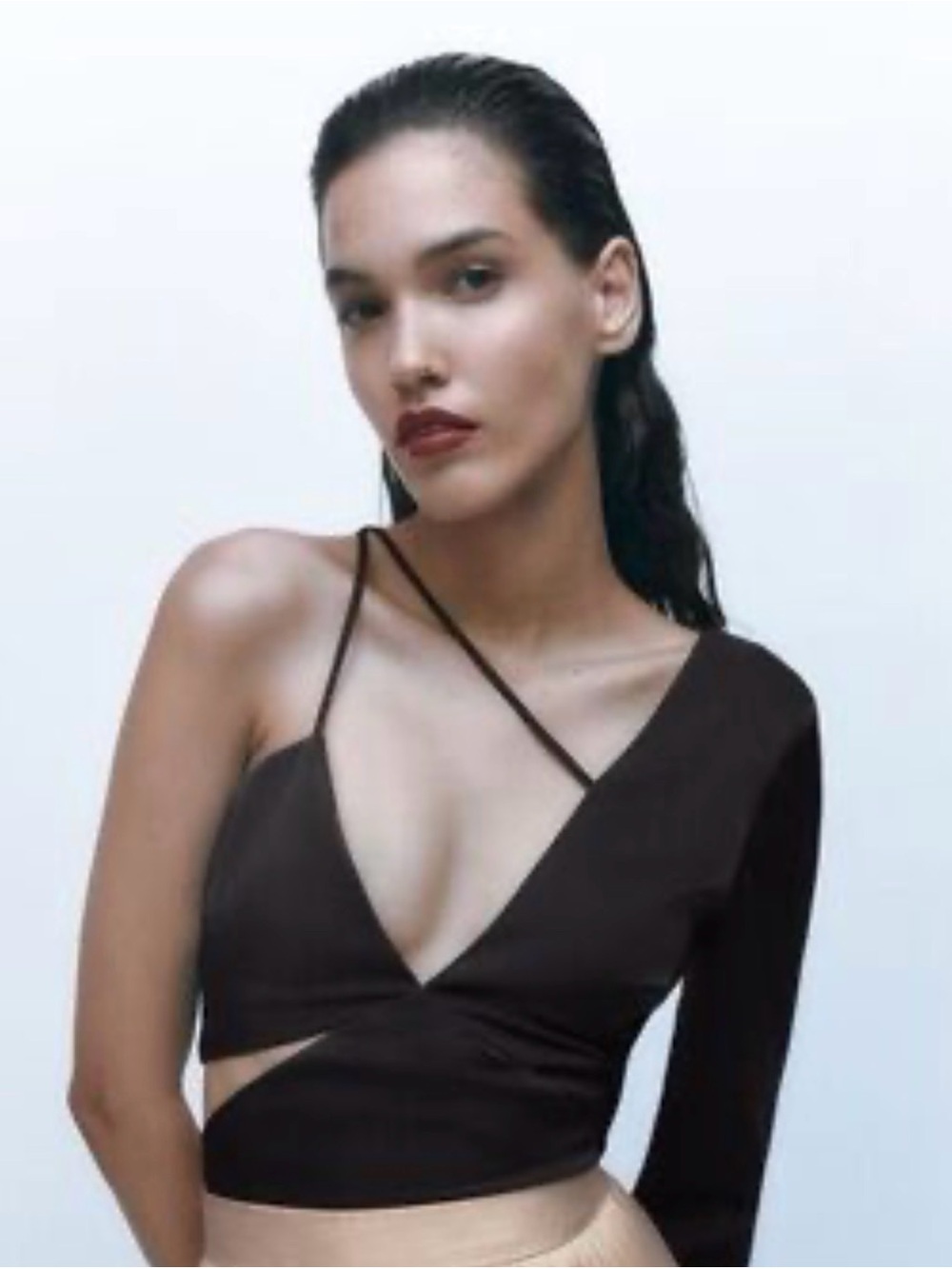 Zara Asymmetrical Satin